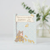 Beer- en schildklierkinderen Aanwezige uitnodiging (Staand voorkant)