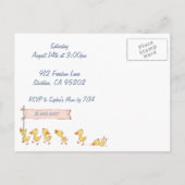 Beer- en schildklierkinderen Aanwezige uitnodiging (Achterkant)