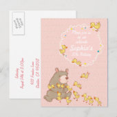 Beer- en schildklierkinderen Aanwezige uitnodiging (Voorkant / Achterkant)