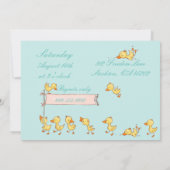 Beer- en schildklierkinderen Aanwezige uitnodiging (Achterkant)