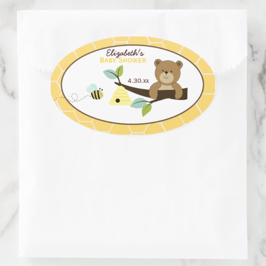 Beer en Sticker van honingbijen (Tas)