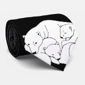 Beer en Stropdassen van poolkappen Wildlife Art St (Opgerold)