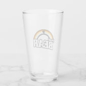 Beer en trots glas (Achterkant)