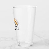 Beer en trots glas (Links)