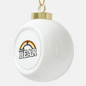 Beer en trots keramische bal ornament (Rechts)