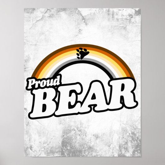 Beer en trots poster (Voorkant)