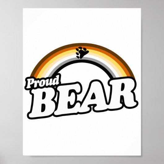 Beer en trots poster (Voorkant)
