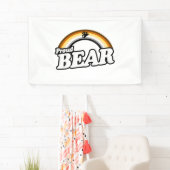 Beer en trots spandoek (Insitu)