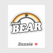Beer en trots sticker (Vel)