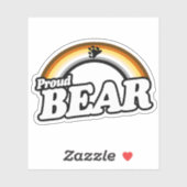 Beer en trots sticker (Vel)