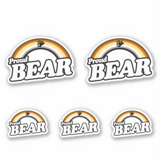 Beer en trots sticker (Voorkant)