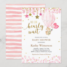 Beer en Twinkle Star Hot air ballon Baby shower 