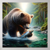 Beer en vis: River Dance Poster (Voorkant)