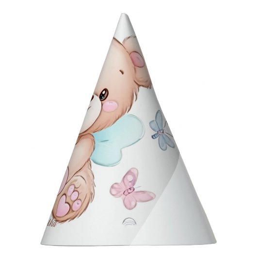 Beer en vlinders Gepersonaliseerd Partij Pet Feesthoedjes (Rechts)