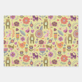 Beer en vrienden verpakken papier inpakpapier vel (Voorkant 2)