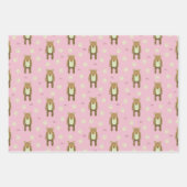 Beer en vrienden verpakken papier inpakpapier vel (Voorkant)