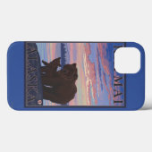 Beer en welp - Katmai, Alaska Case-Mate iPhone Case (Achterkant (horizontaal))