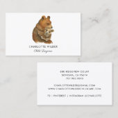 Beer en welp kinderopvang visitekaartje (Voorkant / Achterkant)