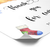 Beer en xmas cadeau \ Bedankt voor het komen Poste Poster (Hoek)