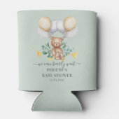 Beer Eucalyptus Baby shower Wacht even Blikjeskoeler (Achterkant)