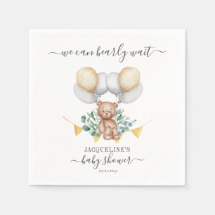 Beer Eucalyptus Botanisch Baby shower Papier Servet