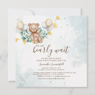 Beer Eucalyptus Foliage Waterverf Baby shower Kaart