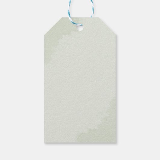 Beer Eucalyptus laat Baby shower van paren Cadeaulabel (Achterkant)