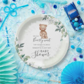 Beer Eucalyptus laat Baby shower van paren Papieren Bordje (Feest)