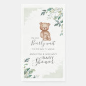 Beer Eucalyptus laat Baby shower van paren Servet (Voorkant)