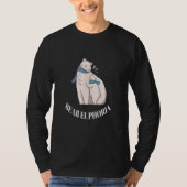 Beer Euforie Schattige Polar Beer Familie Design P T-shirt (Voorkant)