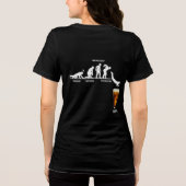 Beer Evolution Dames T-Shirt met Achterprint (Achterkant)