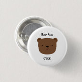 Beer Face Chick Ronde Button 3,2 Cm (Voorkant /achterkant)