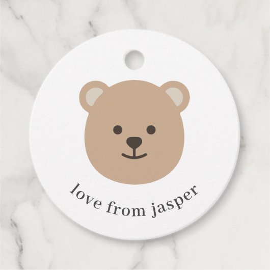 Beer Face Dank u Klassieke Ronde Sticker Bedankjes Labels (Voorkant)