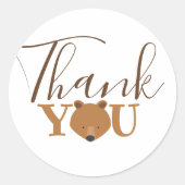 Beer Face Hartelijk dank Ronde Sticker (Voorkant)