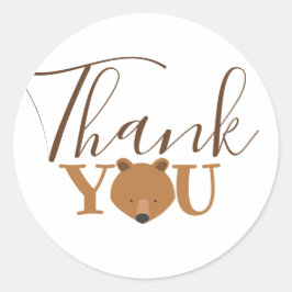 Beer Face Hartelijk dank Ronde Sticker