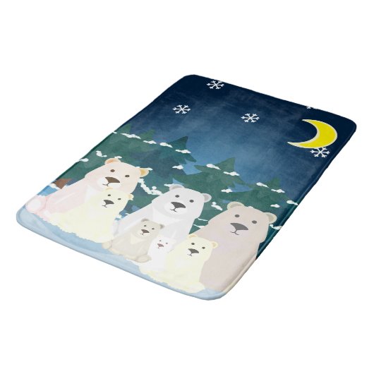 Beer familie badmat (Gekanteld)