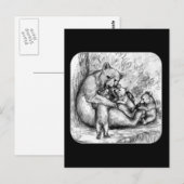 Beer Familie Briefkaart (Voorkant / Achterkant)