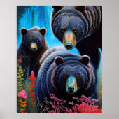 Beer familie collage poster (Voorkant)