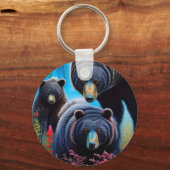 Beer familie collage sleutelhanger (Achterkant)