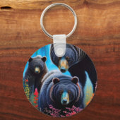 Beer familie collage sleutelhanger (Voorkant)