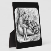 Beer Familie Fotoplaat (Zijkant)