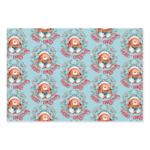 Beer familie Merry Kerstblauw rood