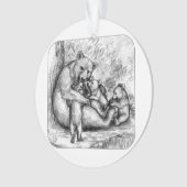 Beer Familie Ornament (voorkant)