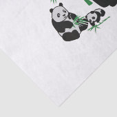 Beer familie Panda Tissuepapier (Detail)