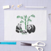 Beer familie Panda Tissuepapier (Craft)