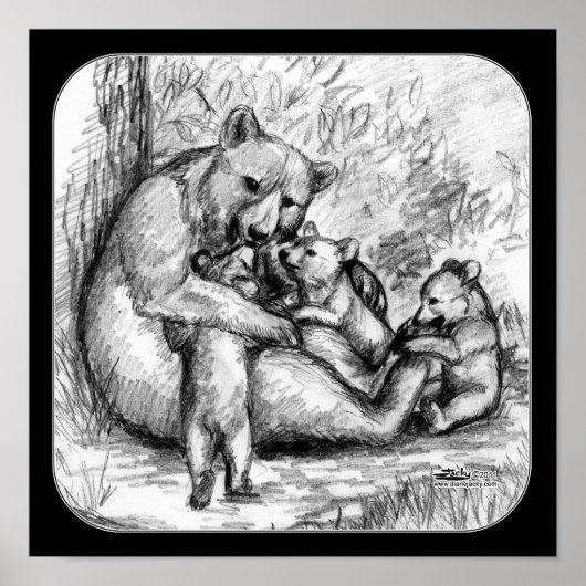 Beer Familie Poster (Voorkant)