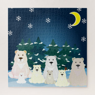 Beer familie puzzel