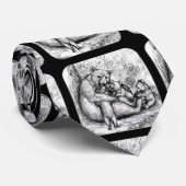 Beer Familie Stropdas (Opgerold)