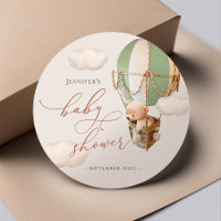 Beer Favor Tags Baby shower Klassieke ronde sticke