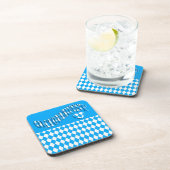 Beer Festival Bavarian Flag Pattern Oktoberfest Bier Onderzetter (Rechterzijde)